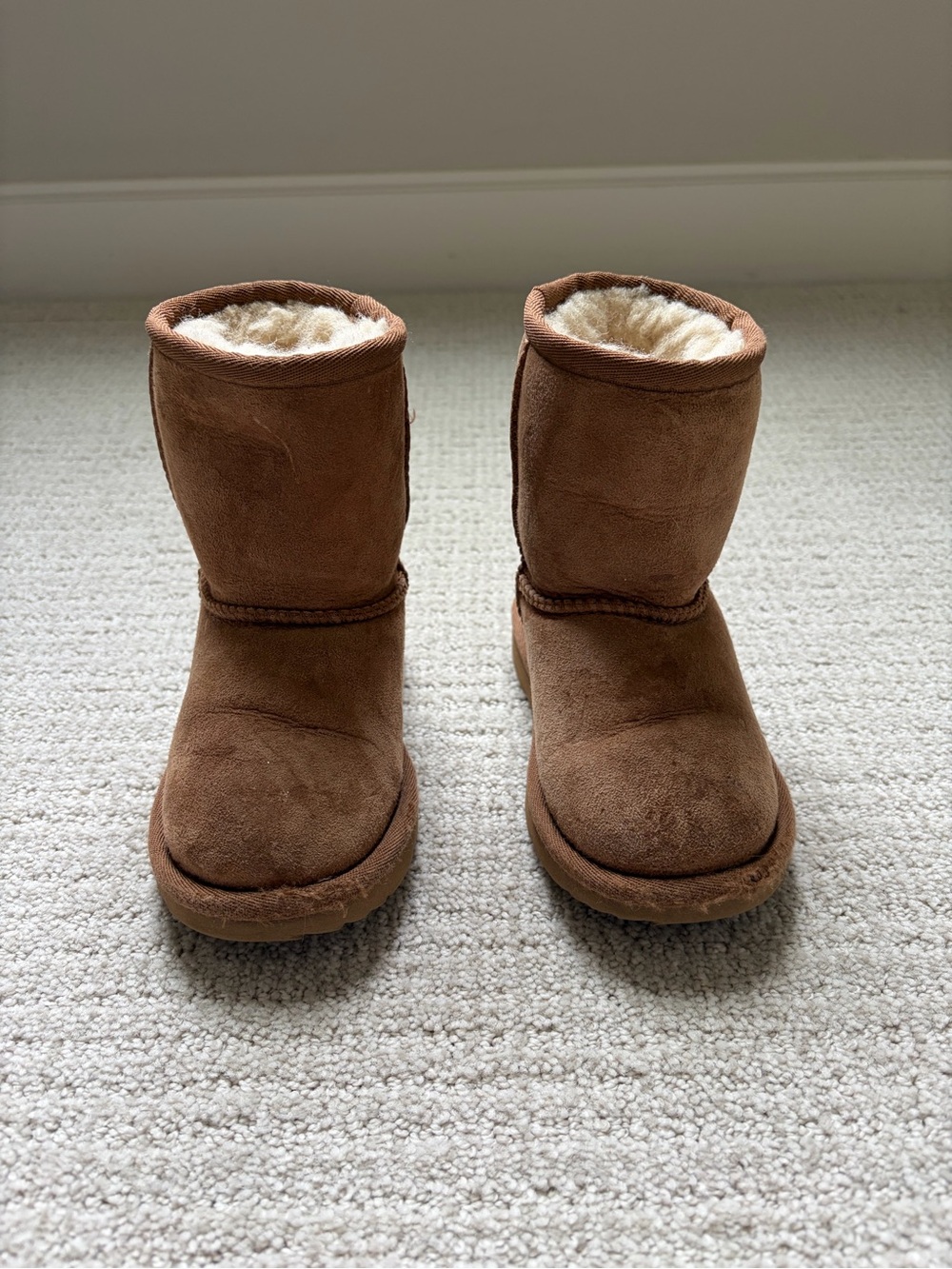 UGG Kids Chestnut Shearling-Lined Boots